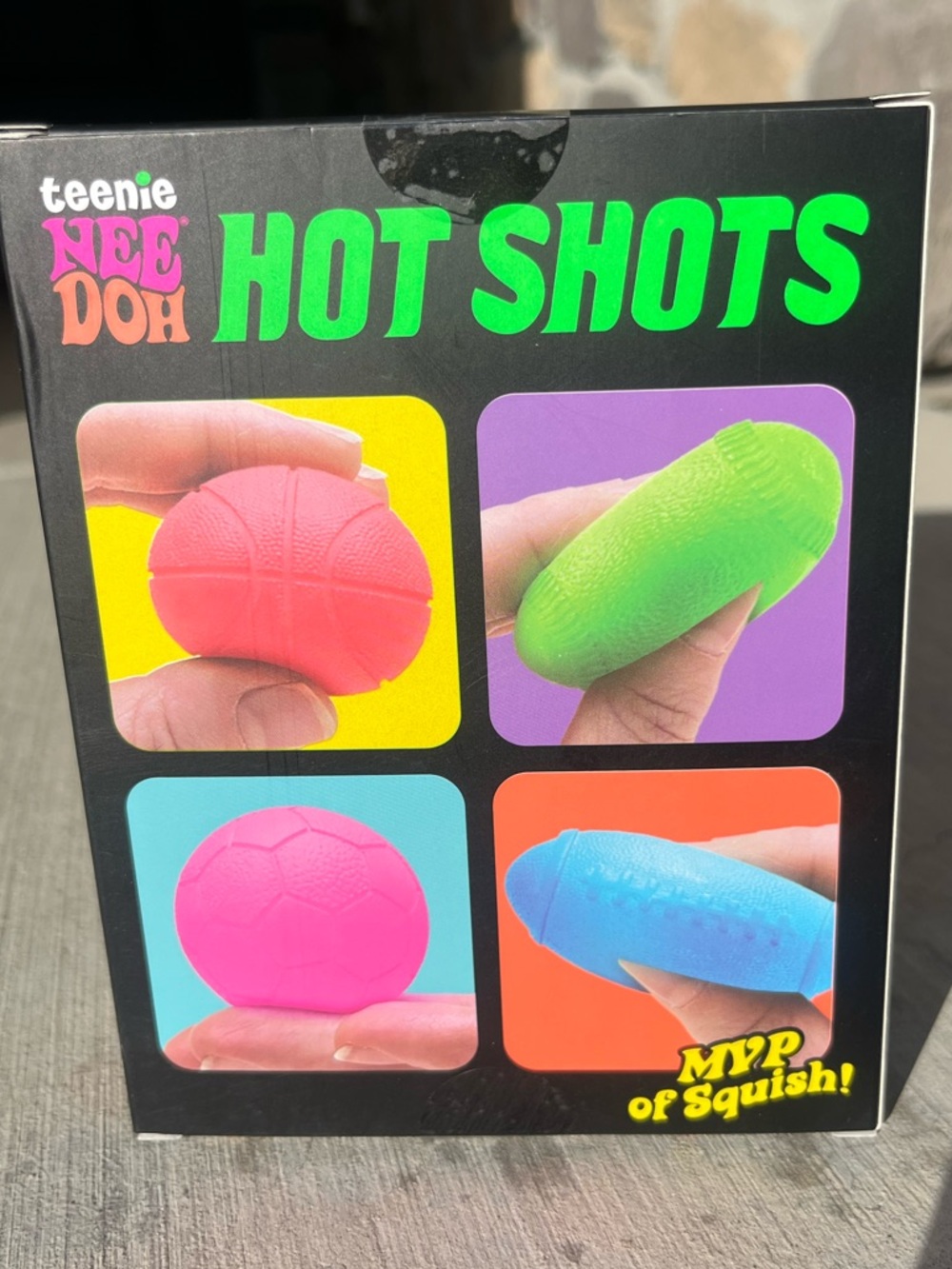 Teenie NeeDoh Hot Shots 4 Pack Viral Fidget Toy Sensory Squish Balls - Picture 2 of 2